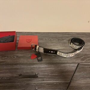 New Supreme X Hollywood Trading Company Studs Cow Hair Belt